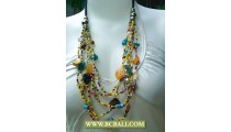 Unik Necklace Multi Strand Beaded